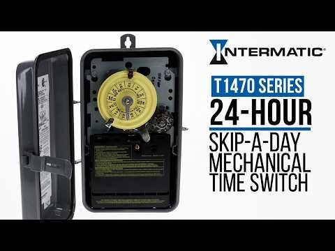 Intermatic T1470 Series - 24-Hour Mechanical Time Switches with Skip-a-Day Control