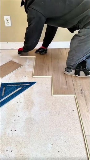 Installing click-lock vinyl plank flooring in a new room