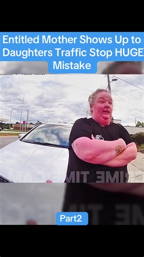 Entitled Mother Shows Up to Daughters Traffic Stop, HUGE Mistake Part2 #cops #copsoftiktok #bodycam #policeoftiktok #police