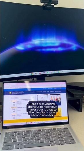 Shortcut to Mirror a Chromebook to an External Display