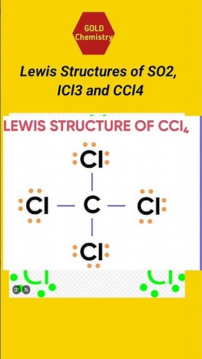 Lewis Structures of SO2, ICl3 and CCl4
