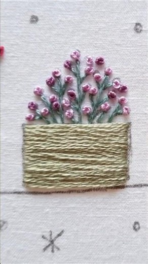 how to make easy embroidery design tutorial | beautiful embroidery for beginners #shorts #trending