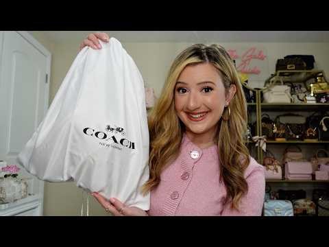 COACH BUTTER YELLOW HANDBAG UNBOXING! 💛🧈