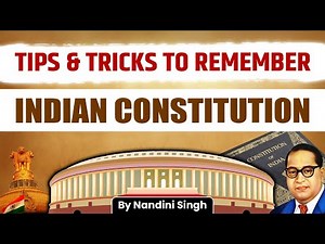 Tip & Trick to Remember Indian Constitution | Indian Polity For UPSC | Nandini Singh