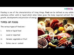 Nutrition | Basic Science | JSS 1 | 1st term