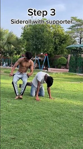 Sideflip tutorial ✅ for beginners tag someone who can learn it 💪 #backflip #sidesplits #quickflip