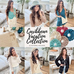 CROCHET PATTERN EBOOK/ Caribbean Vacation Collection, 10 Pattern Ebook, Crochet Summer Patterns, Gifting, Includes Tutorials, Crochet Lace - Etsy UK