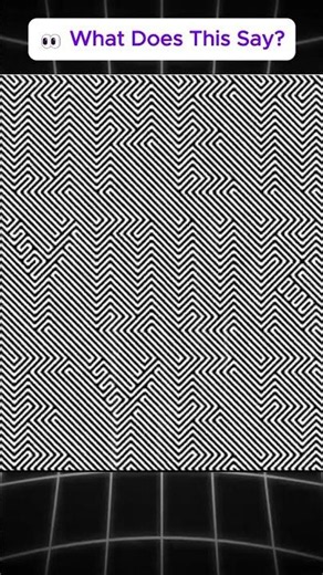 Only 1% Can Read This Hidden Message 👁️ #opticalillusion #test