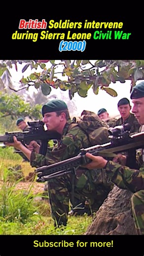 UK intervenes in Sierra Leone Civil War #soldiers #british #marines #sierraleone #civilwar