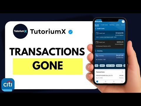 How to Fix Citi Mobile Transaction History or Balance Not Showing