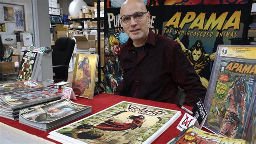 Comic writer of Bloom and Tap Dance Killer guest at Rupp’s anniversary