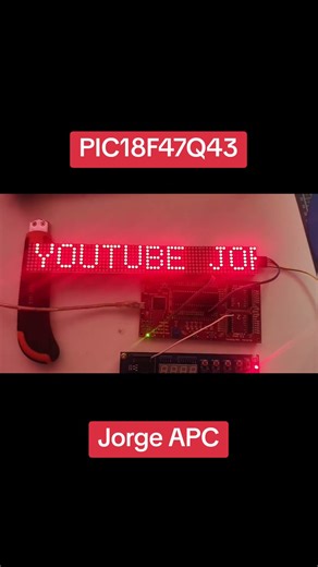 PIC18F57Q43 8x64 LED matrix MAX7219 - MPLAB - XC8