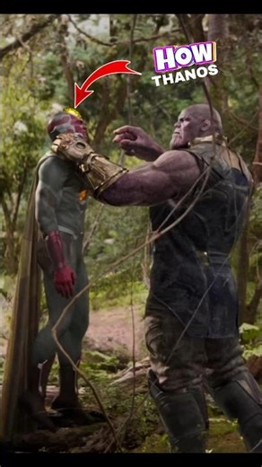 How did Thanos get the Mind Stone from Vision's head? || #shorts