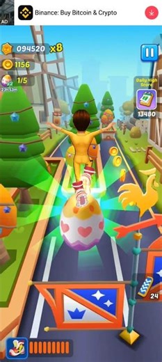 Subway Surfers Princess Adventure | Coins, Tricks & Fun Gameplay#subwaysurfers #subwaysurfs #gaming