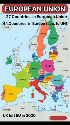 The 27 Nations of the EU 🇪🇺 | Can You Name Them All? #Europe #Map