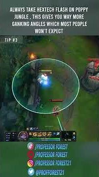 TOP 4 TIPS FOR POPPY JUNGLE UNDER 60 SECONDS! |League Of Legends #shorts #short
