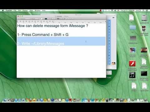 How can delete message form iMessage MacBook Pro