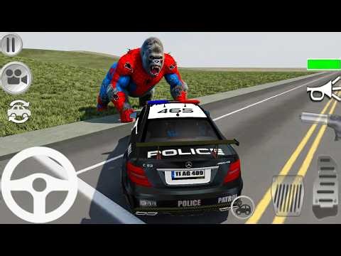 🚔 Mercedes C63 AMG Police Car Driving - Real City Cop Pursuit Android Gameplay #5