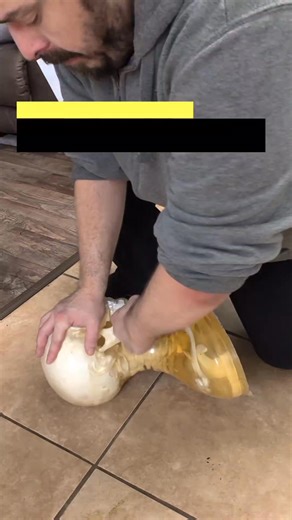 Fist Of The Dog Medicine on Instagram: "Day 786 Of Spraying Dog Medicine On My Hands To Make Them Tougher. Punching A Ballistic Dummy Skull With My Bare Hands. #roughhands #dogmedicine #superpowers #ballisticdummy #science"