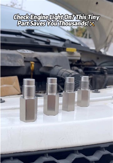 Tired of the check engine light? This universal oxygen sensor adapter is designed to eliminate fault codes for various vehicle models. With M18x1.5 thread size, it's easy and quick to install—no professional tools needed. Whether it's an O2 sensor issue or catalytic converter problem, simply install this durable decoder spacer to effectively bypass error signals and turn off the warning light. Save on costly repairs and solve common engine problems easily!#O2SensorAdapter #CheckEngineLightFix #C