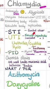 Chlamydia trachomatis- Bacteria- STI, UTI, PID, Conjunctivitis, Pneumonia #biology #doctor #nurse