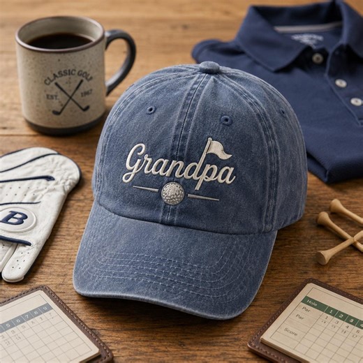 Custom Name Golf Grandpa Hat Embroidered Vintage Dad Cap Washed Baseball Hat Golf Lover Gift Retirement Birthday Outdoor Accessory - Etsy