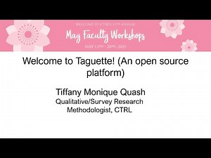 Welcome to Taguette! (An open source platform)
