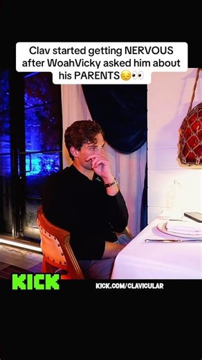 Clav started getting NERVOUS after WoahVicky asked him about his PARENTS😔👀 #clavicular