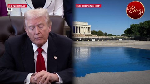 Trump painting historic DC monument 'blue'? POTUS slammed for ‘destroying’ Lincoln Memorial pool