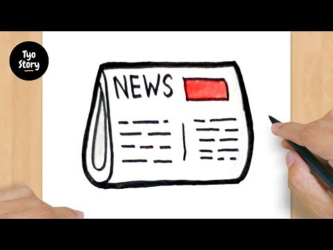 #231 How to Draw a Newspaper - Easy Drawing Tutorial