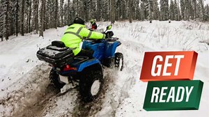 Crazy Ride: CF Moto CForce 450 in Deep Snow