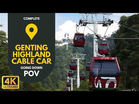 Genting Skyway Cable Car Going Down | Complete Ride POV | Malaysia Travel