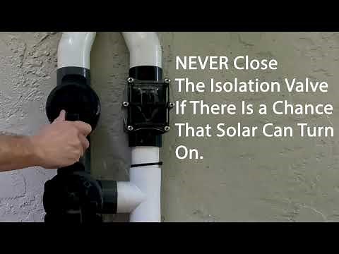Solar Pool Heater Valve Manifold Explained
