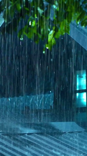 Deep Sleep Instantly (NO ADS) • Intense Thunderstorm & Heavy Rain on a Metal Roof at Night