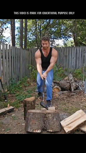 America’s Craziest Wood-Splitting Axe 🪓 #mhacommunity