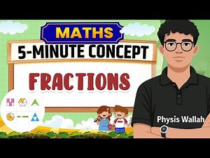 Learn Fractions in 5 mins | Maths For Class 3rd to Class 6th