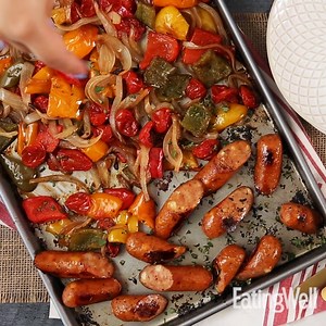 42K views · 334 reactions | Sheet Pan Chicken Sausage and Peppers RECIPE HERE: https://trib.al/86SOVM6 | EatingWell | Facebook