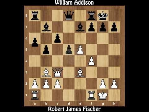 Robert James Fischer vs William Addison || USA Championship 1966, Round 8