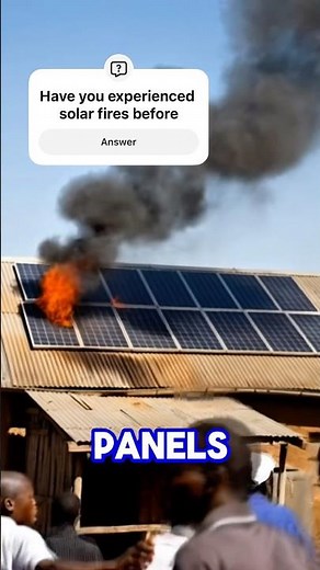 Why some solar panels catch fire on the roof #solarpanels