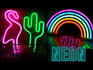 Make neon lights to decorate your room ❤️DIY Neon Lamps