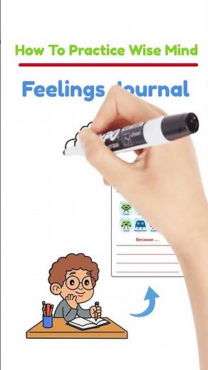 How To Practice Wise Mind #3 Feelings Journal-Wise Mind DBT Skill-Mindfulness Skills #wisemind #dbt