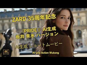 [AI Movie Lover”s] ZARD 35th Anniversary PRIDE AI-Generated Izumi Sakai Version Short Movie