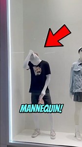 Fake Mannequin prank! 😂 #shorts