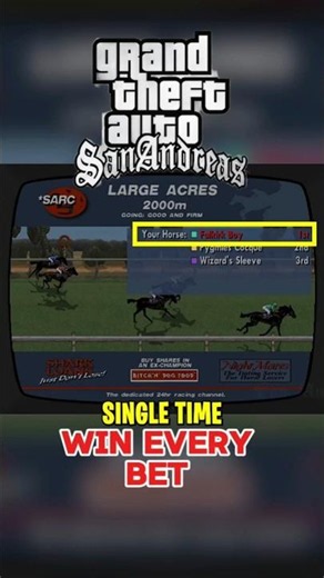 Do you know how you can win all the gta san andreas betting?