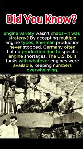 Why Sherman Used Many Engine Types #WW2Industry #ShermanTank #MilitaryTech