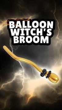 Make a Witch's Balloon Broomstick for this Halloween! 🧹🧙‍♀️