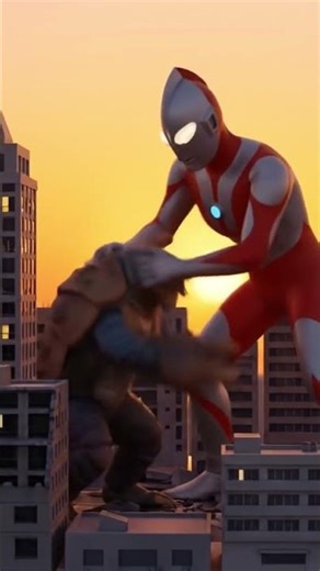 Ultraman (1966) vs Kaiju! #aivideo #kaiju #ultraman