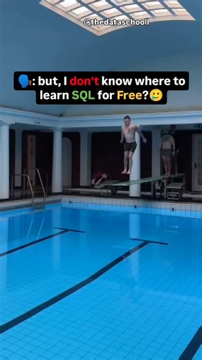 Dataschool on Instagram: "Want to master SQL for free? These courses cover everything from database basics to advanced SQL querying—perfect for beginners and experienced learners alike. Whether you're preparing for a data analyst role or just want to boost your skills, these resources will help you write efficient queries and work with real-world datasets. Start learning today and enhance your ability to work with databases, optimize queries, and extract meaningful insights from data! Direct Lin