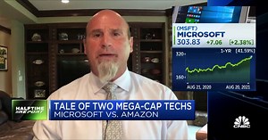 Microsoft vs. Amazon, a tale of two mega-cap stocks