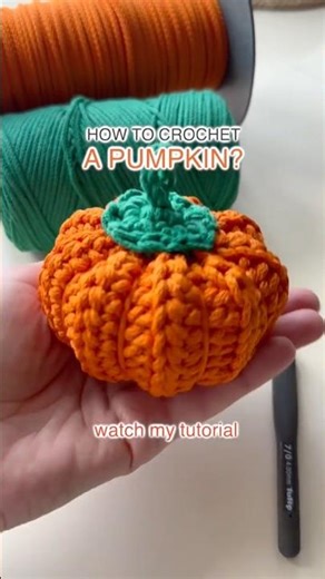 #crochet #easy #tutorial #howto #pumpkin #тыква #amigurumi #beginners #ideas #toys #handmade #diy